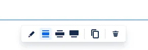 HTML Macro Pro block toolbar with edit, resize, duplicate and delete buttons, edit embedded block in Confluence